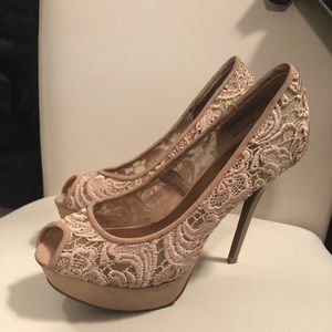 Lace 6 inch heels